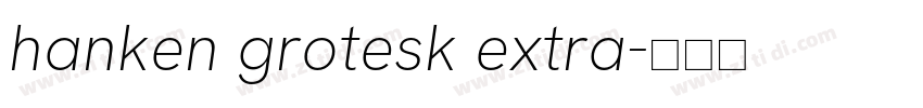 hanken grotesk extra字体转换